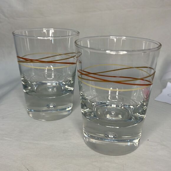 Baileys Rocks Glass 8 Oz Each 4 1/4 In Tall 3 In Round Set 2 Liquor Bar Cocktail - Picture 2 of 8